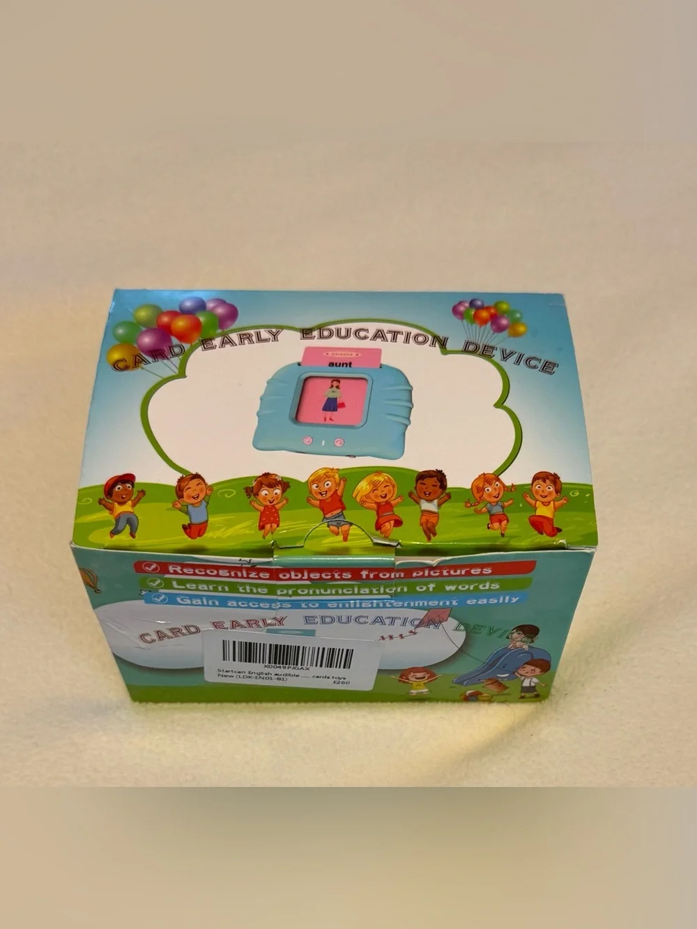 Startcan Audible Flash Cards Early Education Toy Toddlers Preschool NIB